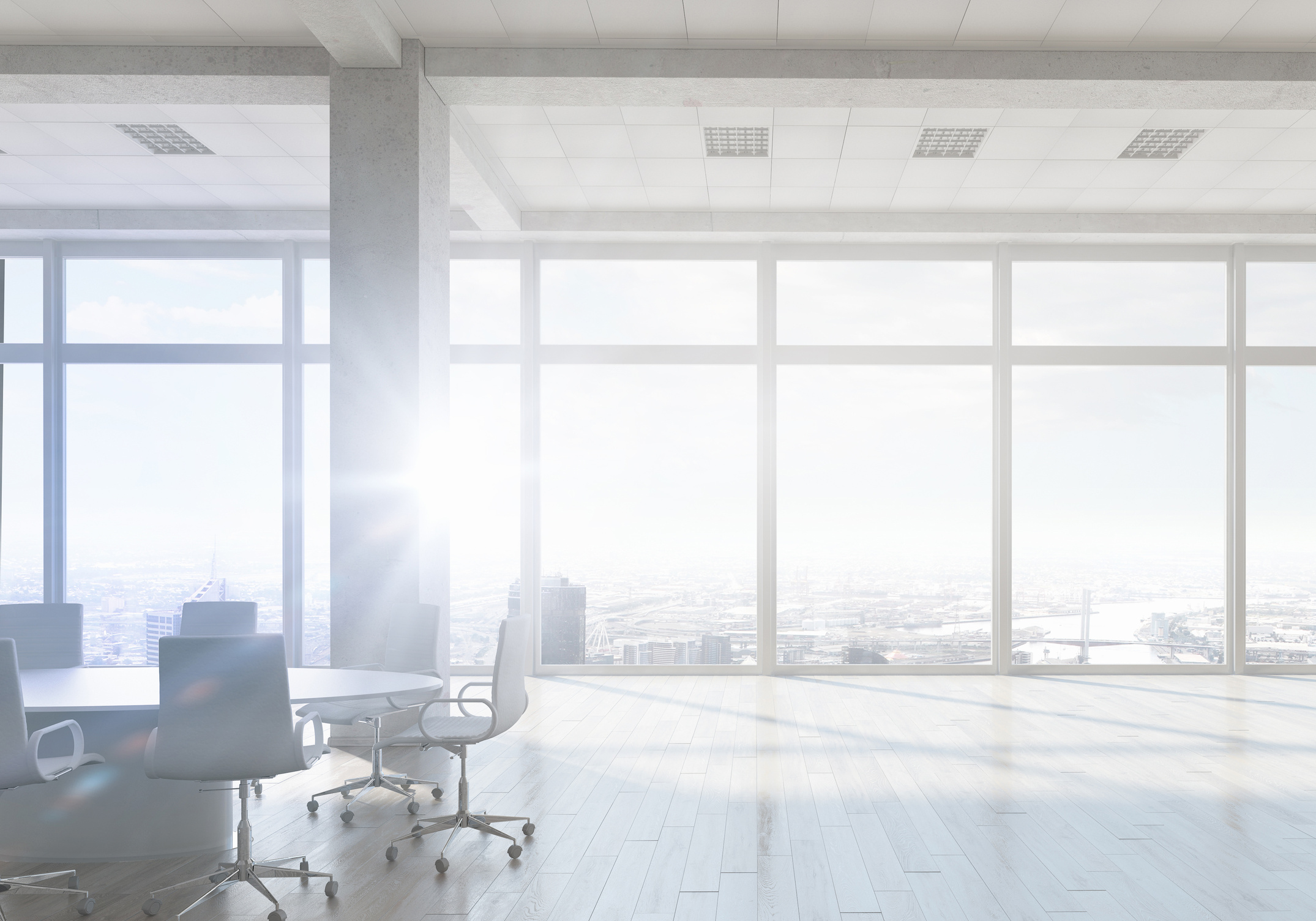 White Office Interior